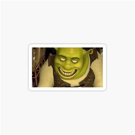Cursed Shrek Sticker For Sale By Vin16 Redbubble