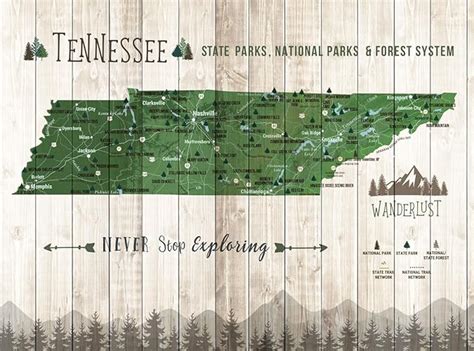 State Parks In Tennessee Map Hiking In Map