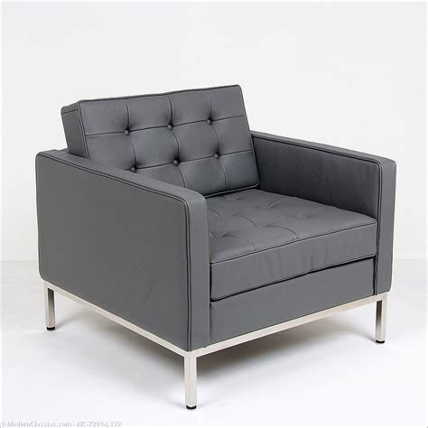 Whether in a home or office, this is a handsome piece that simply refuses to be ignored. Charcoal Gray Leather Lounge Chair | Florence Knoll | ModernClassics.com | MC-7201