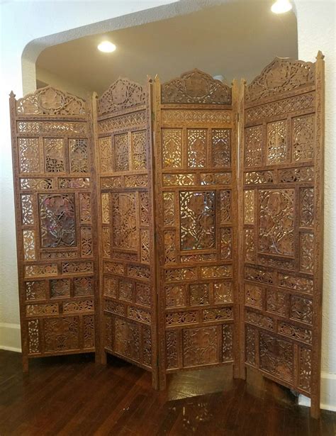 For Your Consideration I Have For Sale In Antique 4 Panel Carved Wood