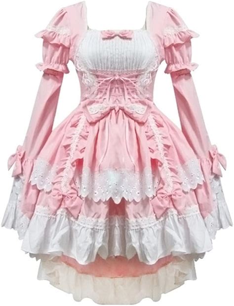Yiruisi Pink Anime Lolita Gothic Lolita Dress Halloween Fancy Dress