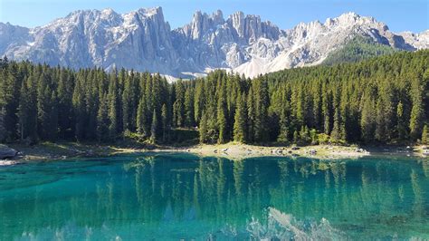 Lake Carezza Northern Italy In The Dolomites 5312x2988 Oc — Steemit
