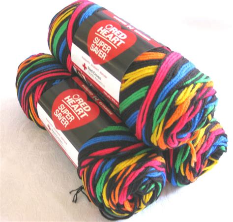 Red Heart Super Saver Yarn Primary Stripes Worsted By Crochetgal