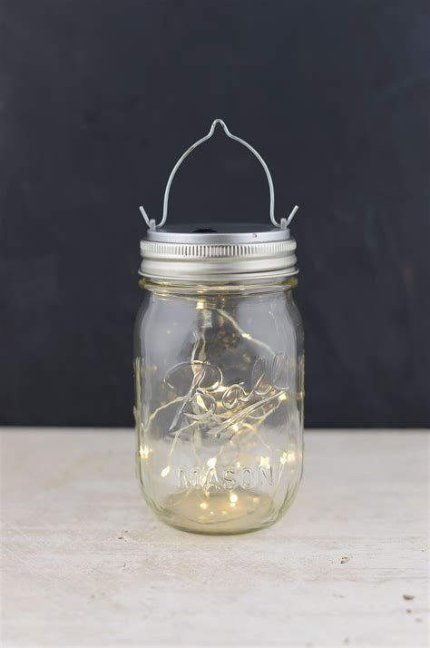 Mason Jar Lights 20ct Warm White Led Fairy Lights With Lid And Hanger