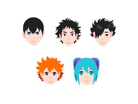 Anime Characters In Color Style By Aleksandr Smetanov On Dribbble