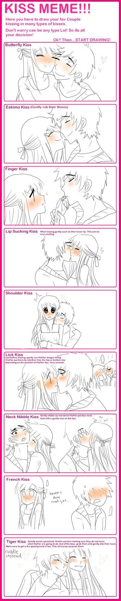 Anime Couples Kissing Base This Couple Wants To Kiss Each Other