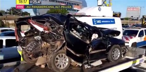 Fuerte Choque Múltiple En La Autopista Panamericana Un Muerto Y Cuatro