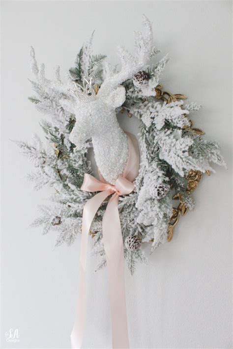 Whimsical Glam Christmas Living Room In Pastels Summer Adams White