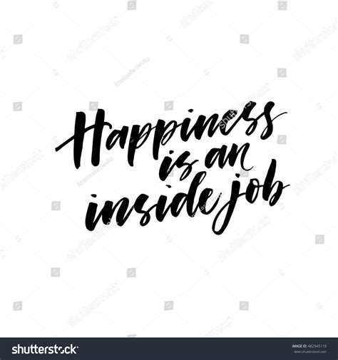 Happiness Inside Job Postcard Hand Drawn Stock Vector 482945119