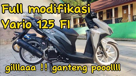 Riview Vario 125 Fi Proper Full Modifikasi Arifridwan Youtube