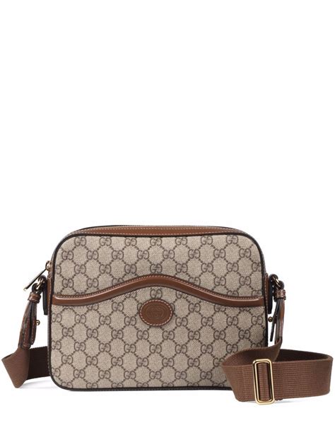 Gucci Gg Canvas Messenger Bag Farfetch