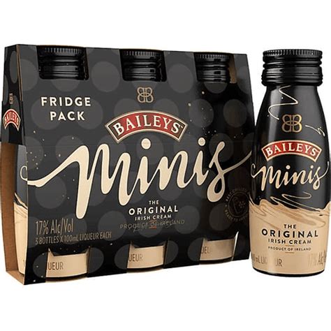 Baileys Original Irish Cream Liqueur Minis Pack Pk Ml Liqueur