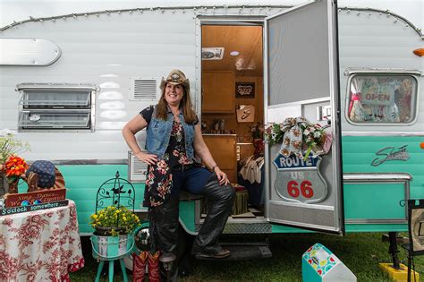 Womens Adventure Group Brings Vintage Trailers To Round Top Texas