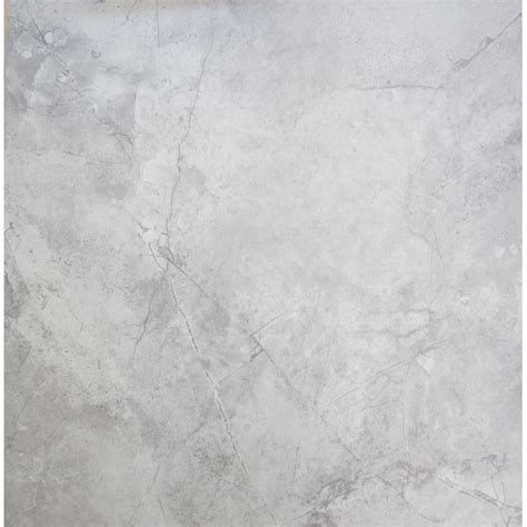 Chilo Gray 18 In X 18 In Glazed Ceramic Stone Look Floor Tile In The