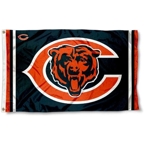 Chicago Bears Logos Flag Reddington Flags