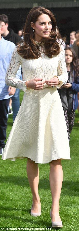 Kate Appeared To Recycle This Outfit For A Garden Party At Buckingham Palace In May And