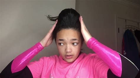 Cheer Competition Hair Tutorial Youtube