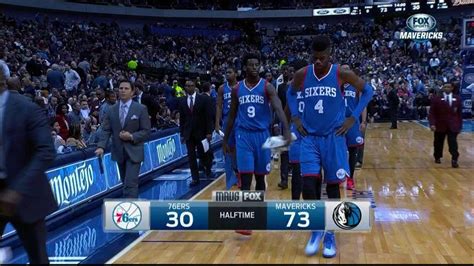 The Mavericks Scored More In The First Half Than The Sixers Did All Game