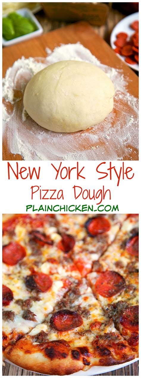 The cheese flavorful and oozy, not rubbery. New York Style Pizza Dough | Pizza dough recipes, Dough ...
