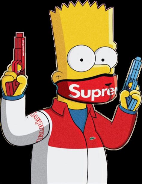 Simpson Background Drip Bart Simpson Supreme Blue Gamers Smart