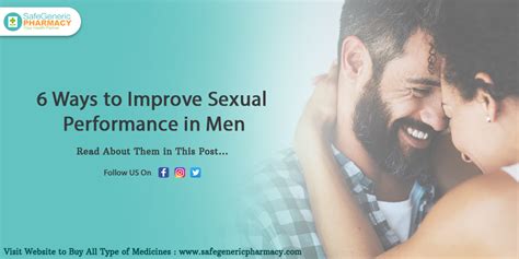 6 Ways To Improve Sexual Performance In Men Safe Generic Pharmacy Blog