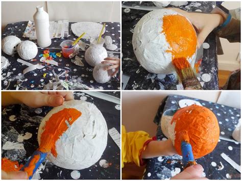 DIY d'Halloween : des mini citrouilles en papier mâché |La cour des petits