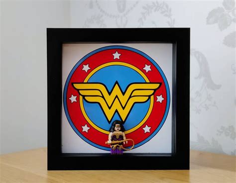 Classic Wonder Woman Minifigure Frame Etsy