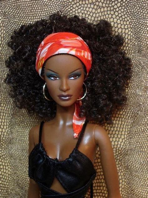Pin It Awesome Funky And Fabulous Afro Black Doll Images Black Barbie