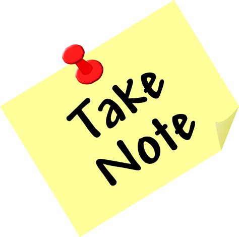 Download Hd This Free Icons Png Design Of Take Note Transparent Png