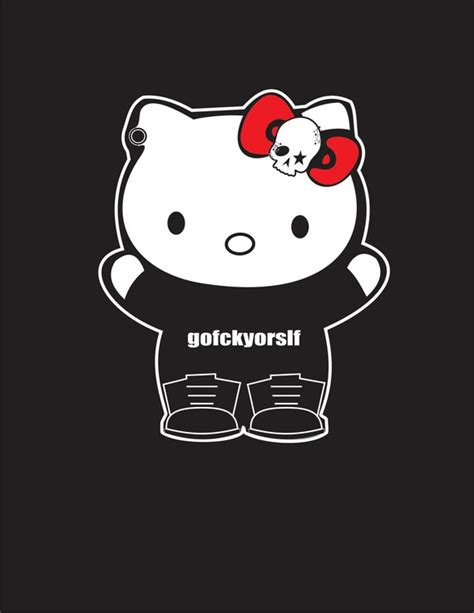 Items Similar To Hello Kitty Fuck Tshirt Tank On Etsy