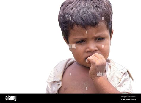 Poor Indian Child In Outdoor Background Stock Photo Alamy