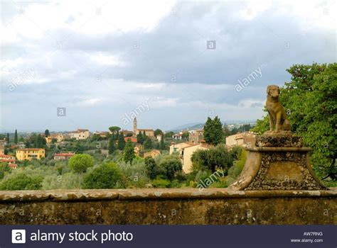 Gardens Of The Villa Gamberaia At Settignano Tuscany Italy Stock Photo