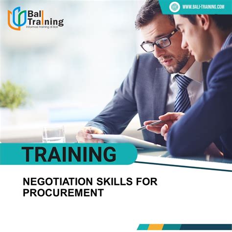 Training Negotiation Skills For Procurement Informasi Training Di Bali