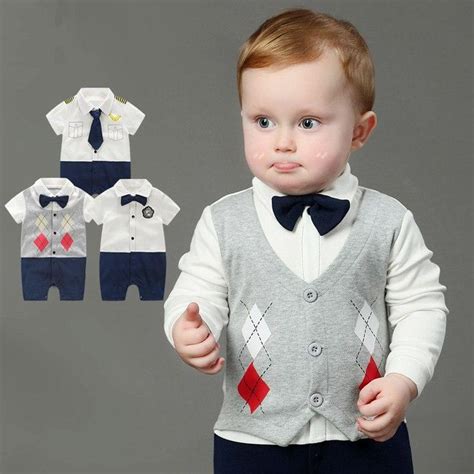 Boys Gentleman Suit Newborn Toddler Baby Boy Newborn Baby Boy