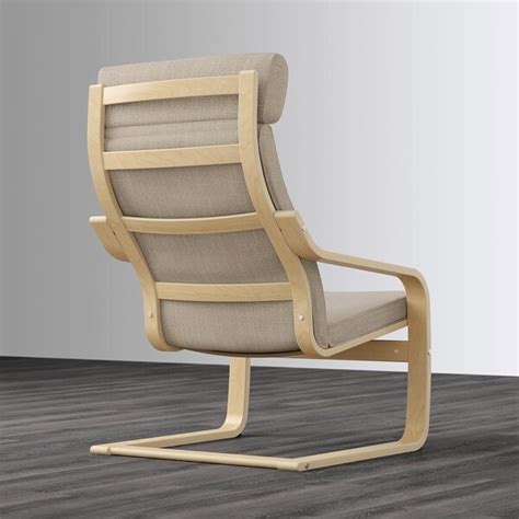 Poäng armchair is produced from birch veneer, as this material is the most elastic, it is easier to bend. POÄNG Armchair - birch veneer, Hillared beige - IKEA