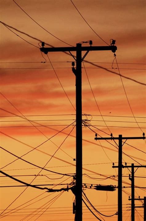 Telephone Wires Against California Sunset 2019 In 2020 Sunset