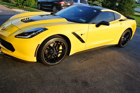 2014 Z51 Yellow Corvette For Sale With Black Pack And Many Extras
