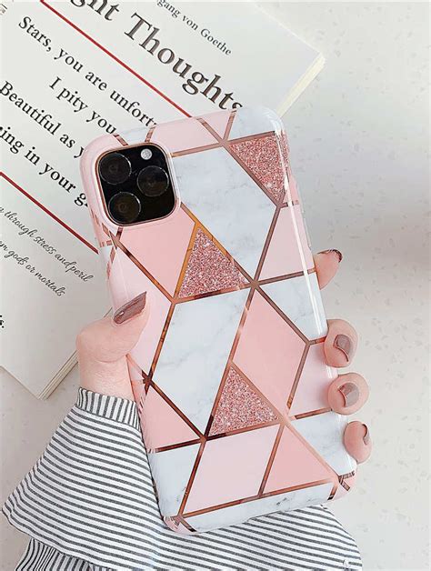 Pink Marble Plating Tpu Case For Iphone X Xs Xr Xs Max 11 11