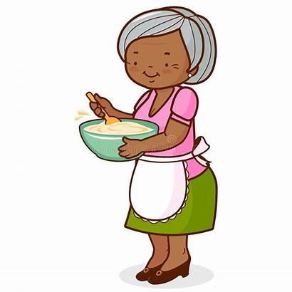 Grandma African Clipart American Oma Cooking Woman