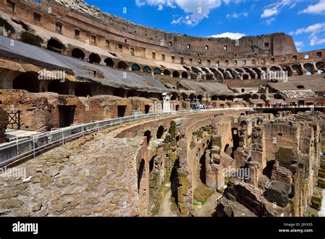Inside Of The Colosseum Rome Italy Stock Photo Alamy