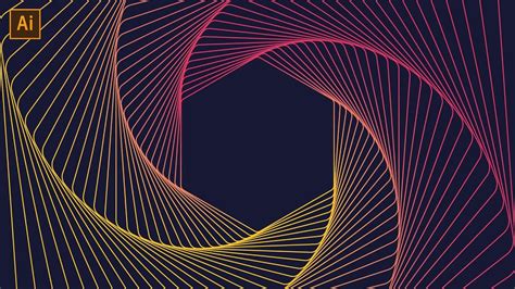 Geometric Line Art Tutorial Adobe Illustrator Infographie