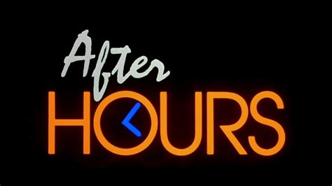 After Hours 1985 — Art Of The Title