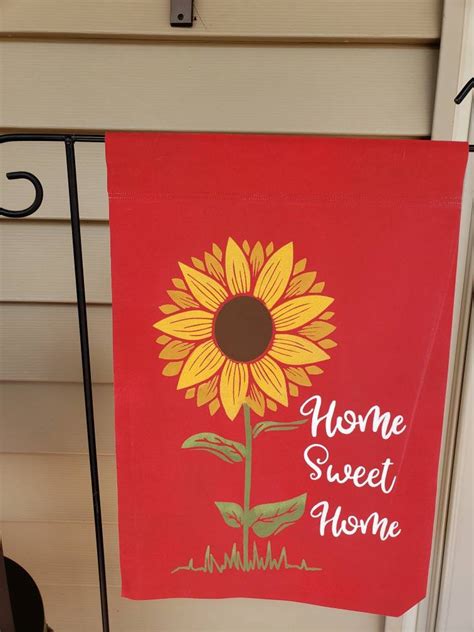 Garden Flag Sunflower Etsy