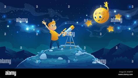 Star Gazing Child Stock Vector Images Alamy