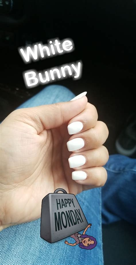 DND Gel White Bunny Naturalnails White Manicure Nail Manicure Gel