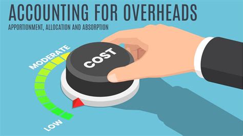 Accounting For Overheads Allocation Apportionment And Absorption
