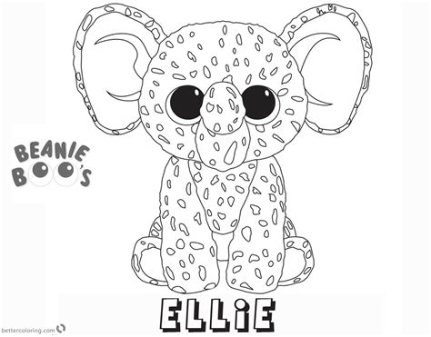 Beanie Boo Coloring Pages Sketch Coloring Page