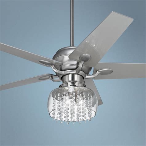 The ceiling fan and the crystalline chandelier combination make this fan system overly attractive. How To Purchase Crystal chandelier ceiling fans - 10 tips ...