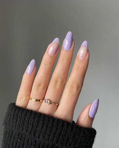 41 Best Spring Nails For 2022 Lilac Tip Nail Design