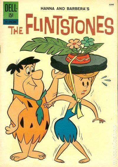 The Flintstones Comic Book Cover With An Image Of Hanna And Barbers Hat